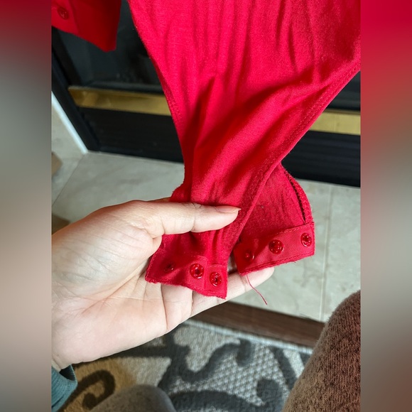 Red Ruffle Bodysuit - Picture 5 of 5